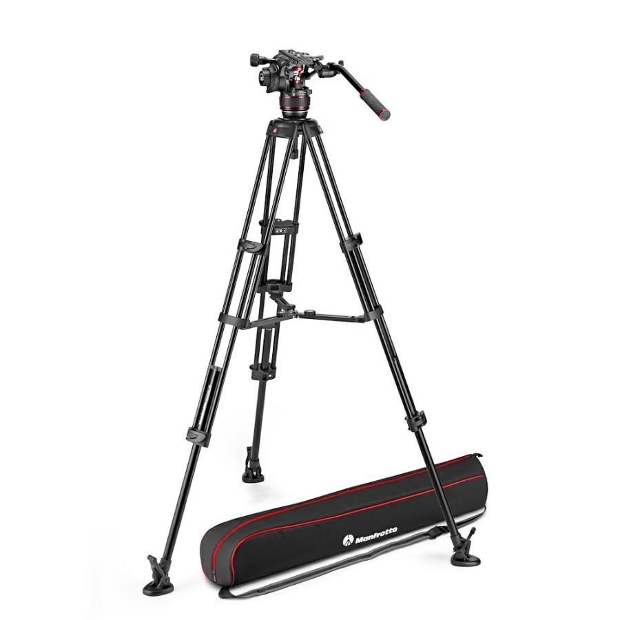 Video-Stative Manfrotto | Nitrotech 608 Aluminium Video-Stativ Mit Mittelspinne