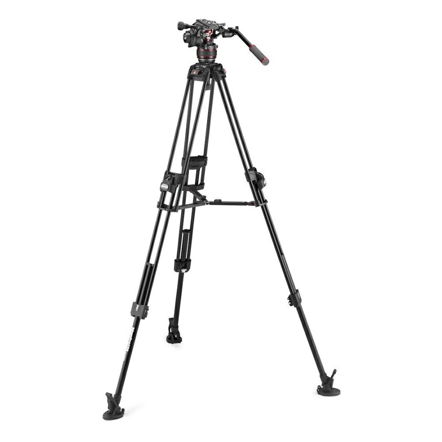 Video-Stative Manfrotto | Videokopf Nitrotech 608 Mit Stativ 645 Fast Twin Alu