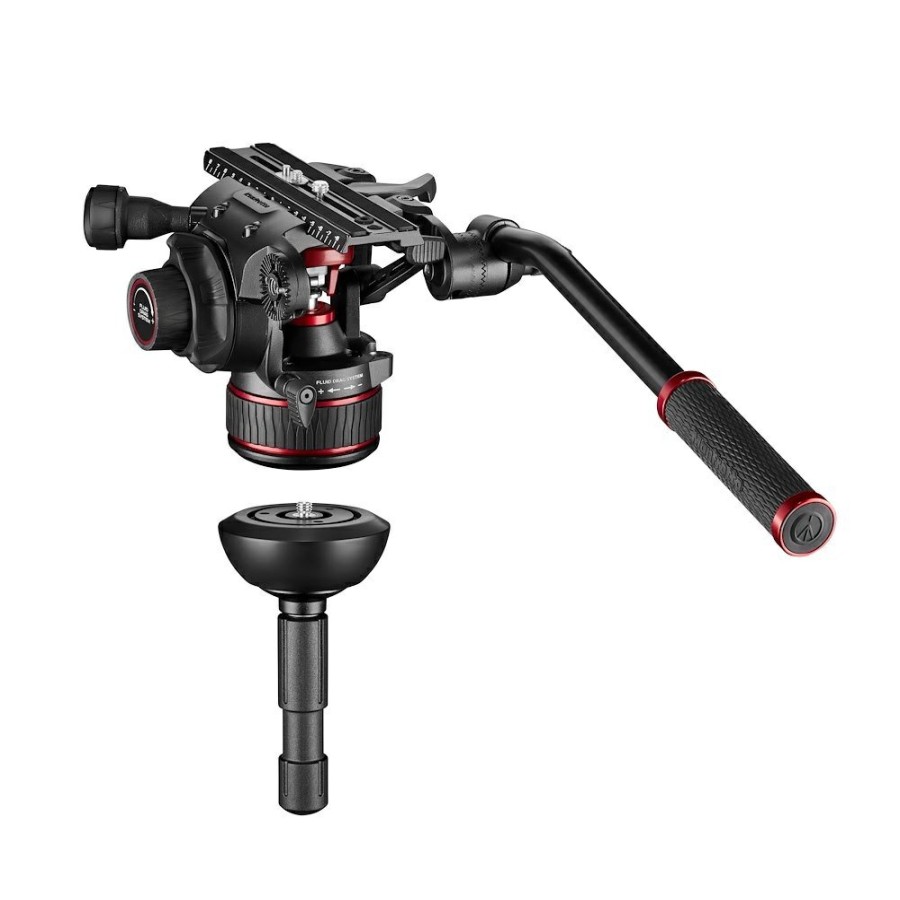 Video-Stative Manfrotto | Nitrotech 612 Aluminium Video-Stativ Mit Bodenspinne