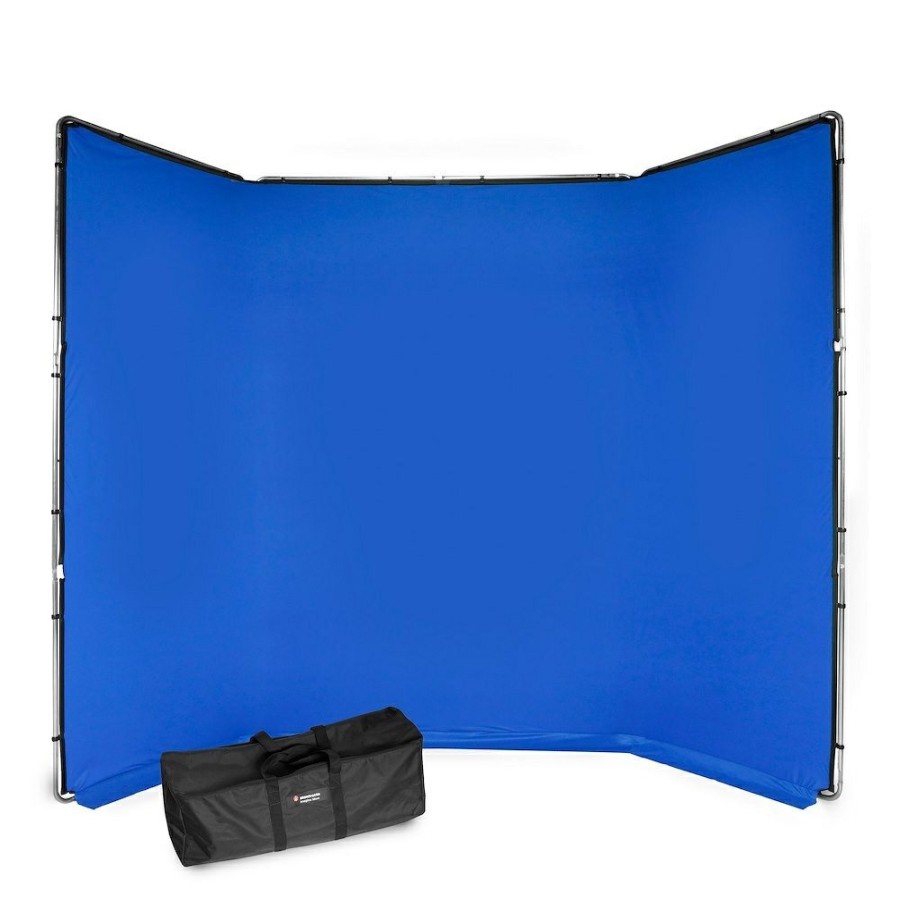 LICHTSYSTEME Manfrotto | Hintergrund-Kit Manfrotto Chroma Key Fx 4 X 2,9 M, Blau