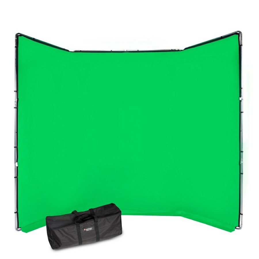 LICHTSYSTEME Manfrotto | Hintergrund-Kit Manfrotto Chroma Key Fx 4 X 2,9 M, Grun