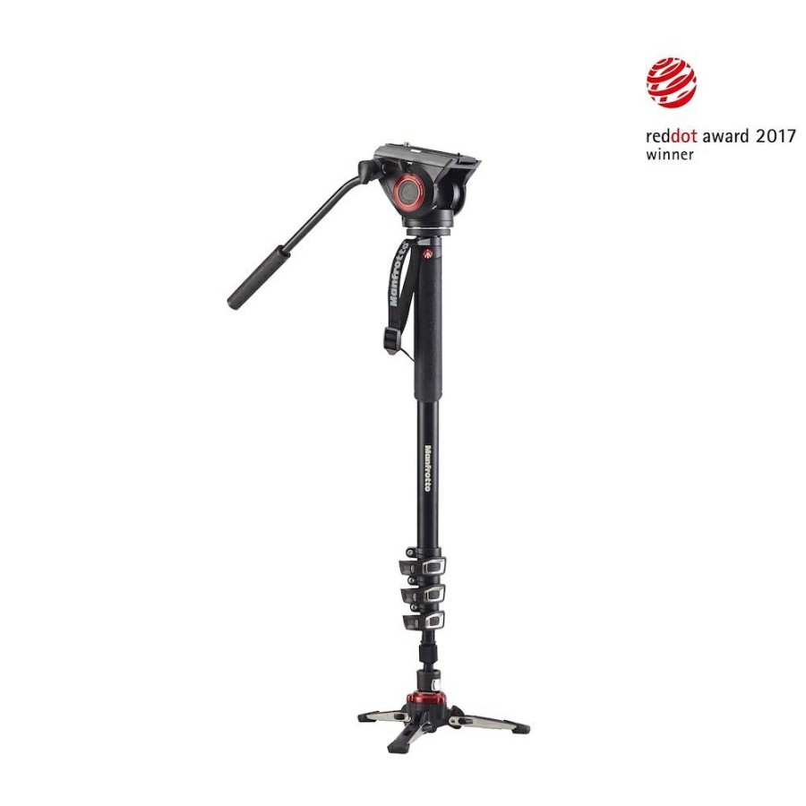 FOTOGRAFIESTIL Manfrotto | Xpro Video-Einbeinstativ Aluminium Mit Kopf, 4 Segmente