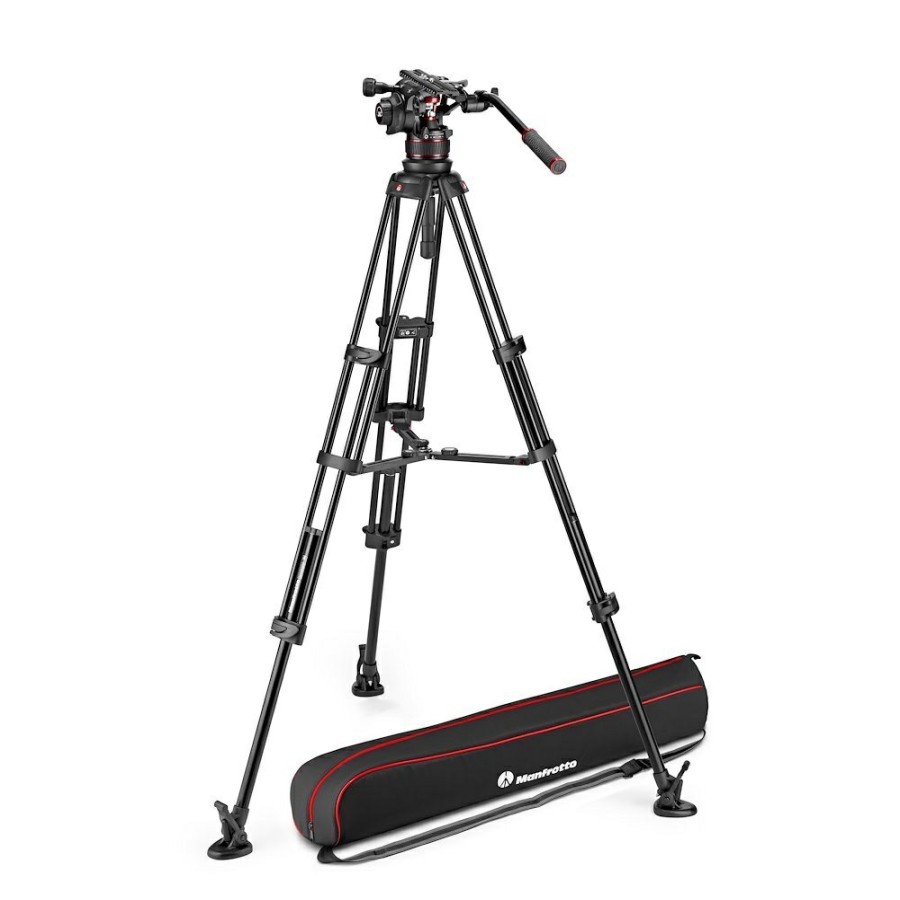 Video-Stative Manfrotto | Nitrotech 612 Aluminium Video-Stativ Mit Mittelspinne