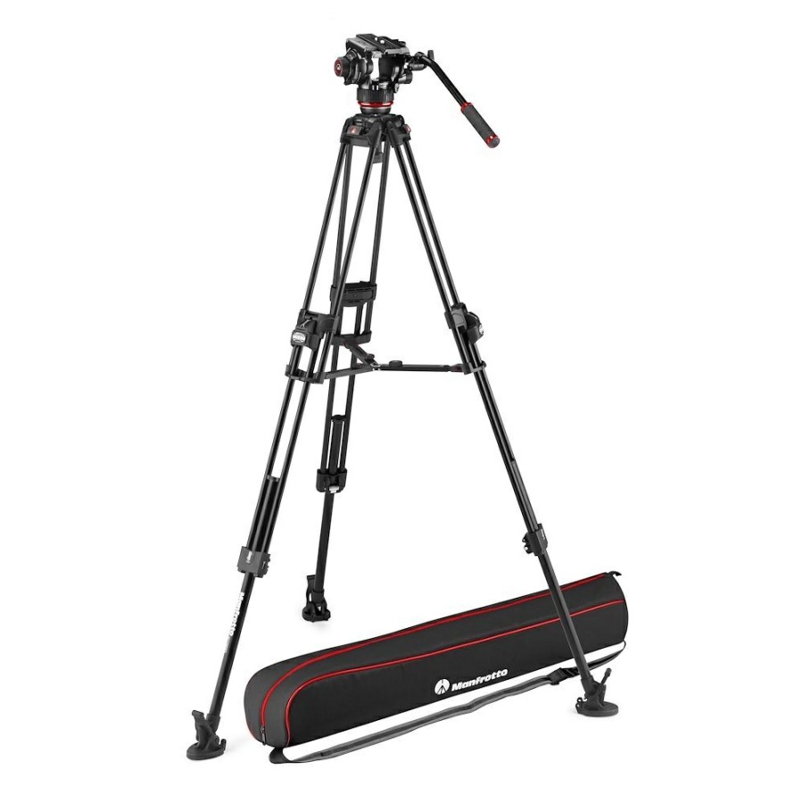 Video-Stative Manfrotto | Fluid-Videokopf 504X Mit Stativ 645 Fast Twin Alu