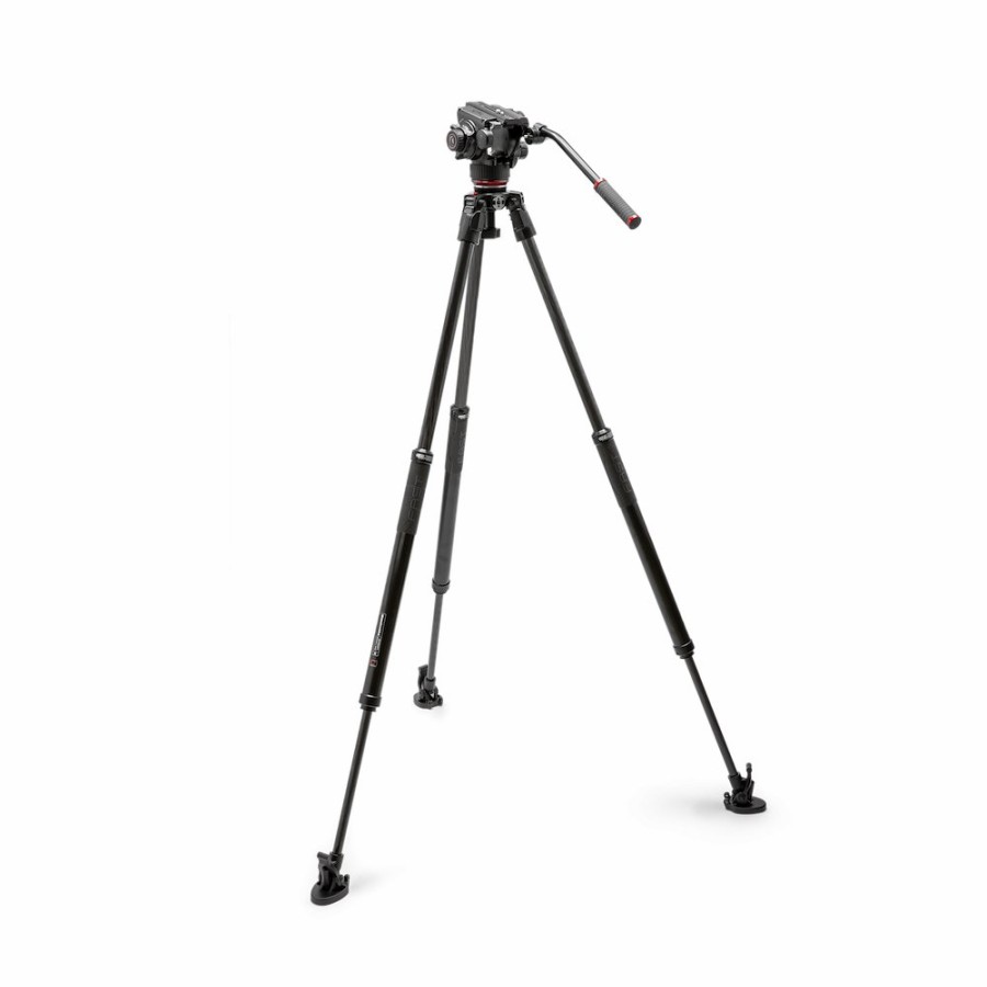 Video-Stative Manfrotto | Fluid-Videokopf 504X Mit Carbon-Einzelrohrstativ 635 Fast