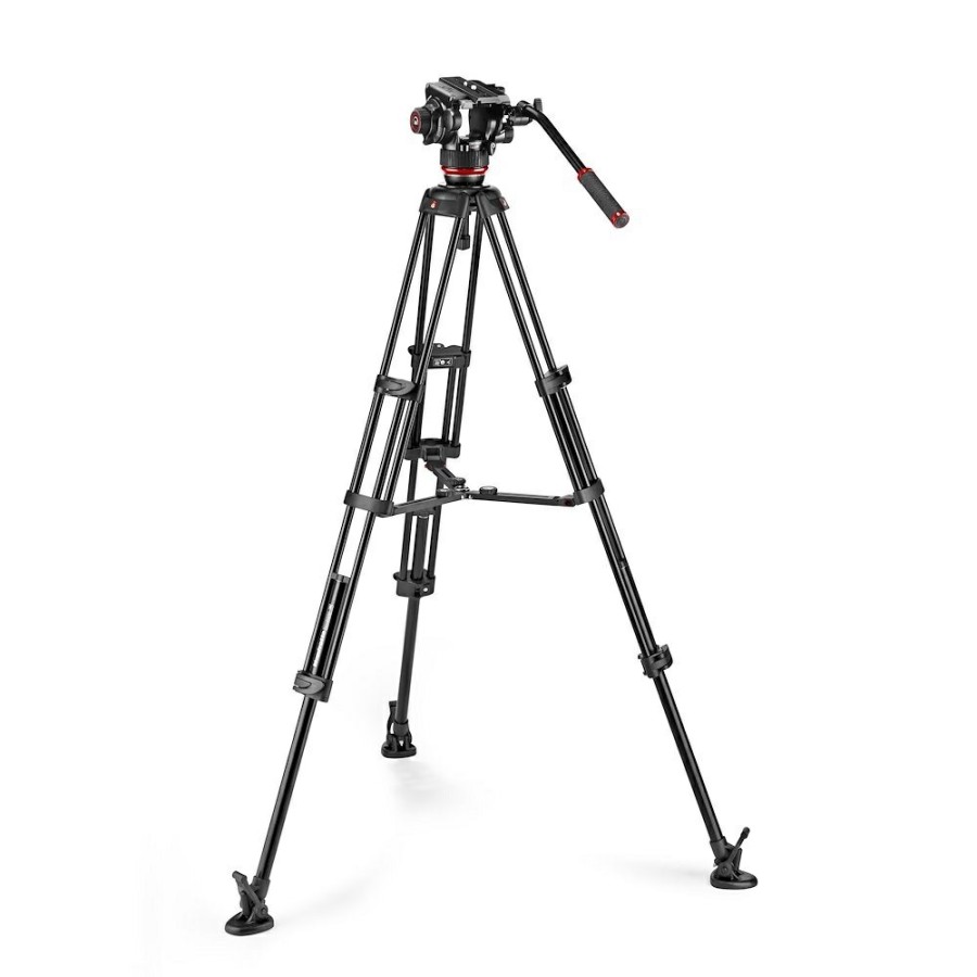 Video-Stative Manfrotto | Fluid-Videokopf 504X Mit Alu-Doppelrohrstativ Ms